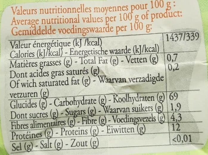 Open Food Facts Farine De Blé Bio T65 packshot