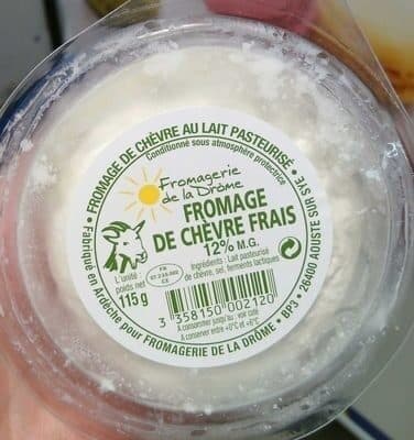 Fromagerie de la Drôme Fromage de chèvre frais (12 % MG) packshot