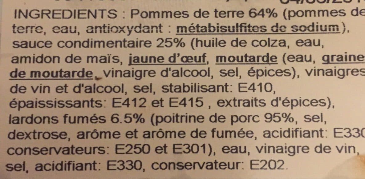 Dr Hammer Salade de Pommes de terre aux Lardons packshot