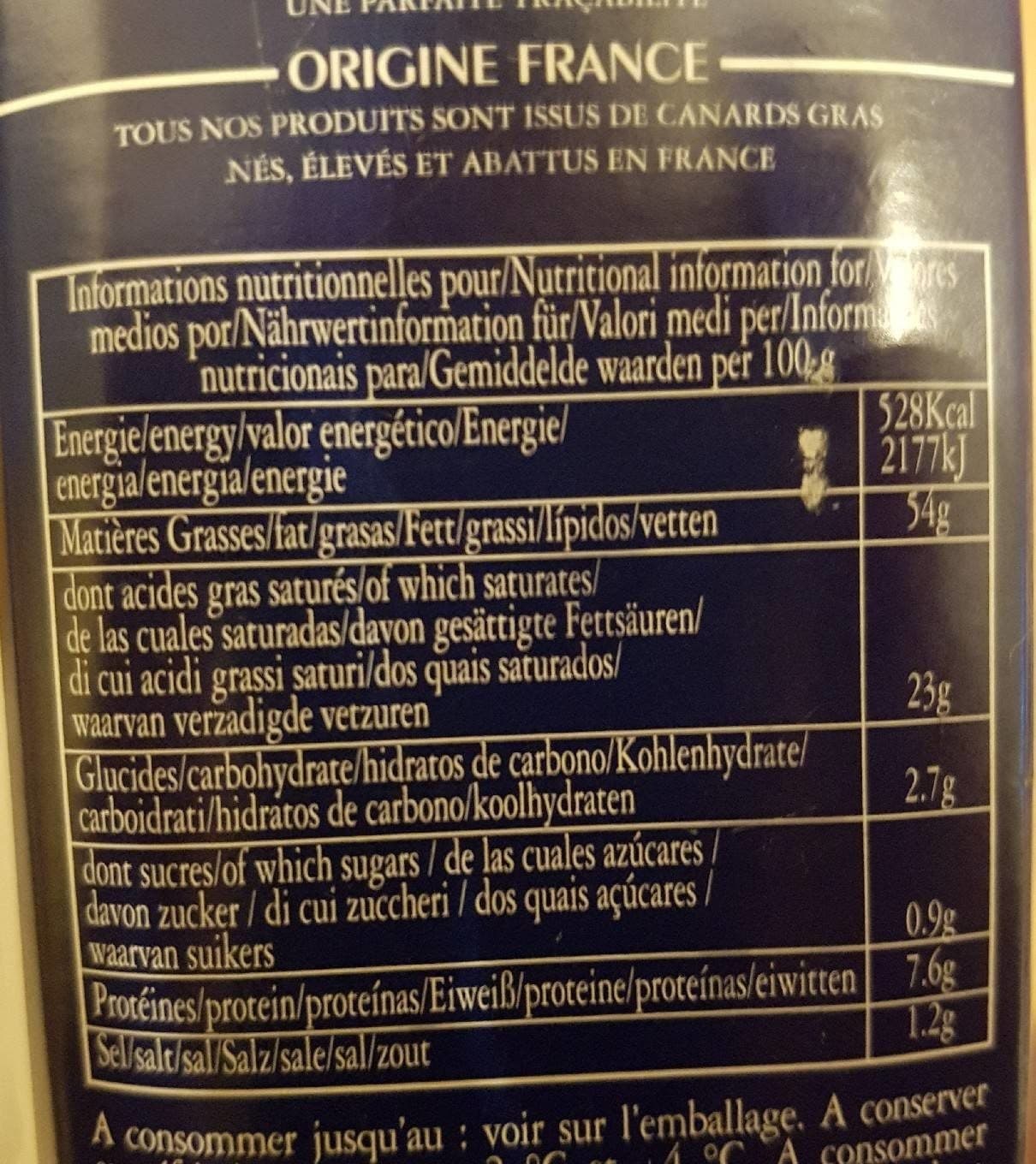 Toque Blanche Foie gras de canard entier packshot