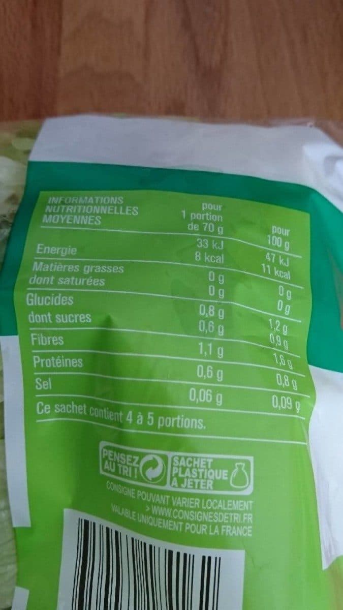 Open Food Facts Laitue iceberg monoprix packshot