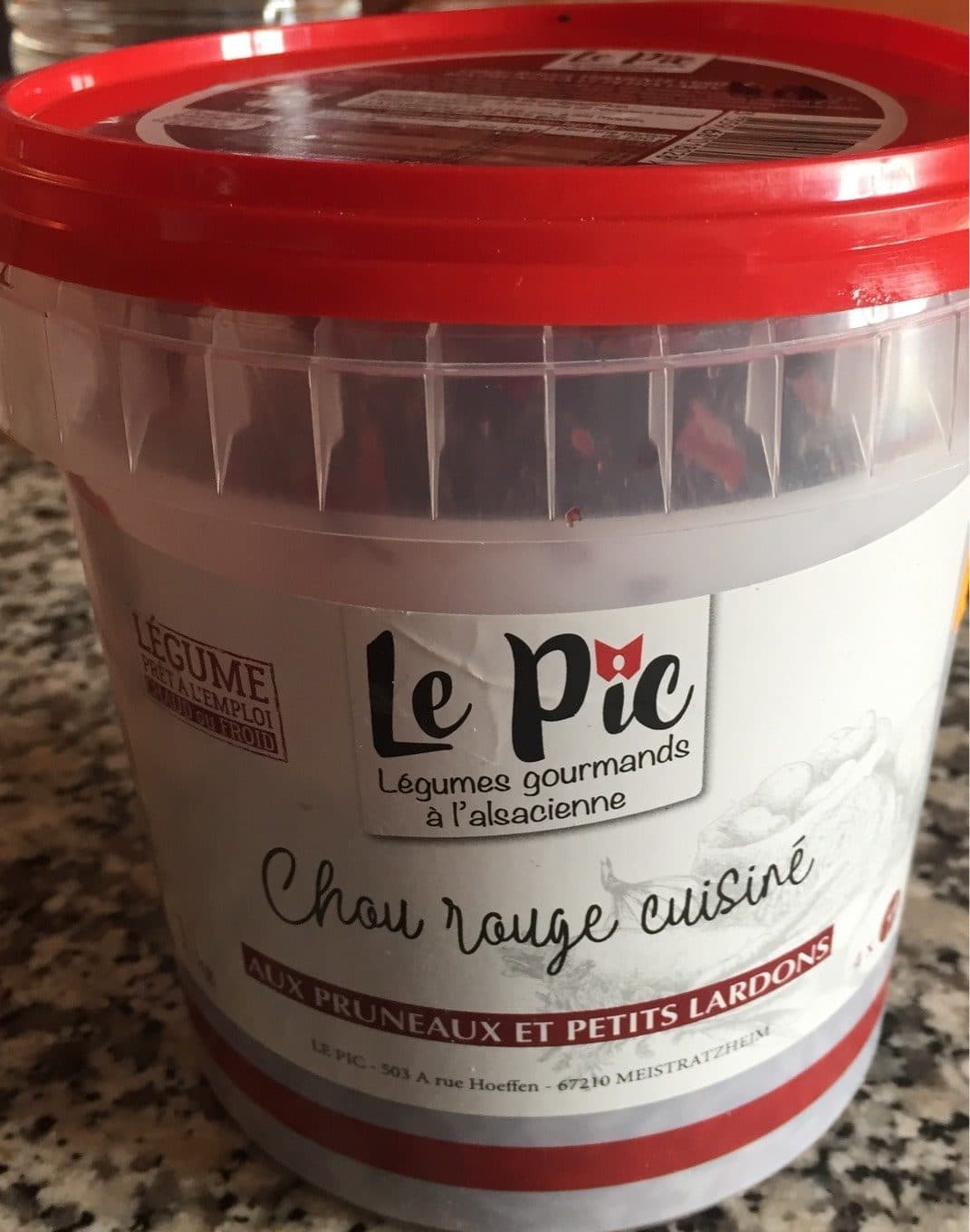 Le Pic Choux rouge fermenté packshot