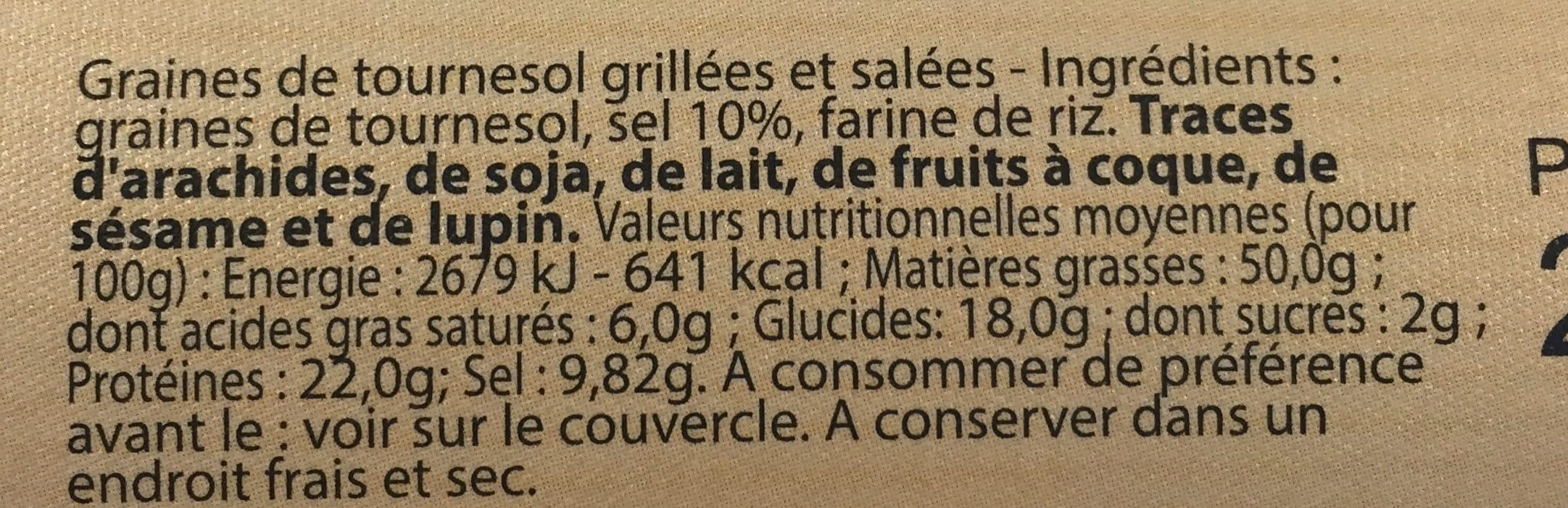 Le Temps Des Cerises Pipas de tournesol packshot