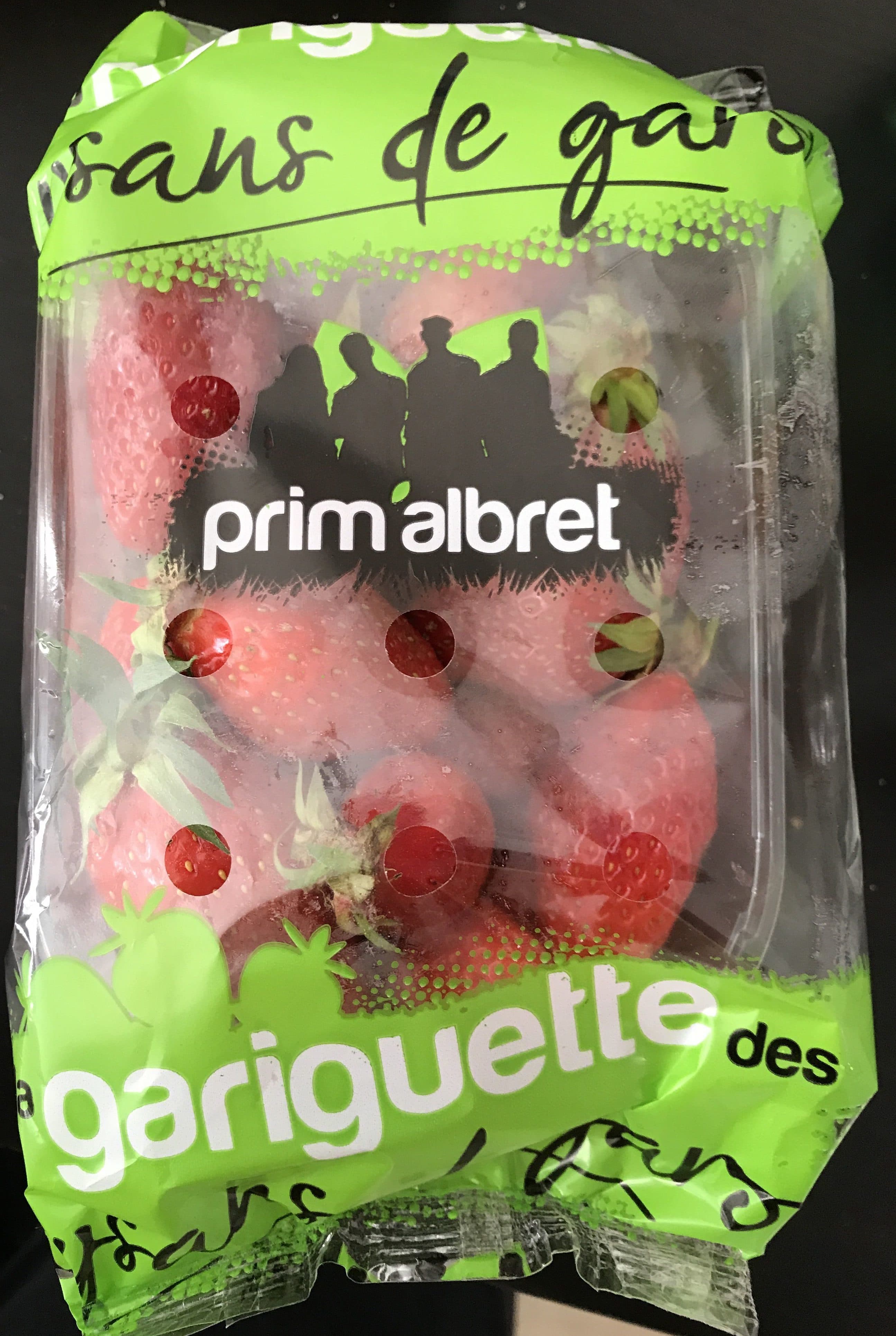Prim'Albret Fraises Gariguette, Catégorie 1 packshot
