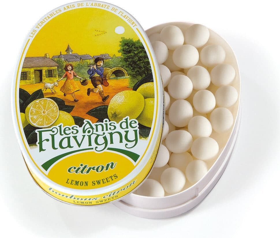 Les Anis de Flavigny Boite ovale citron packshot
