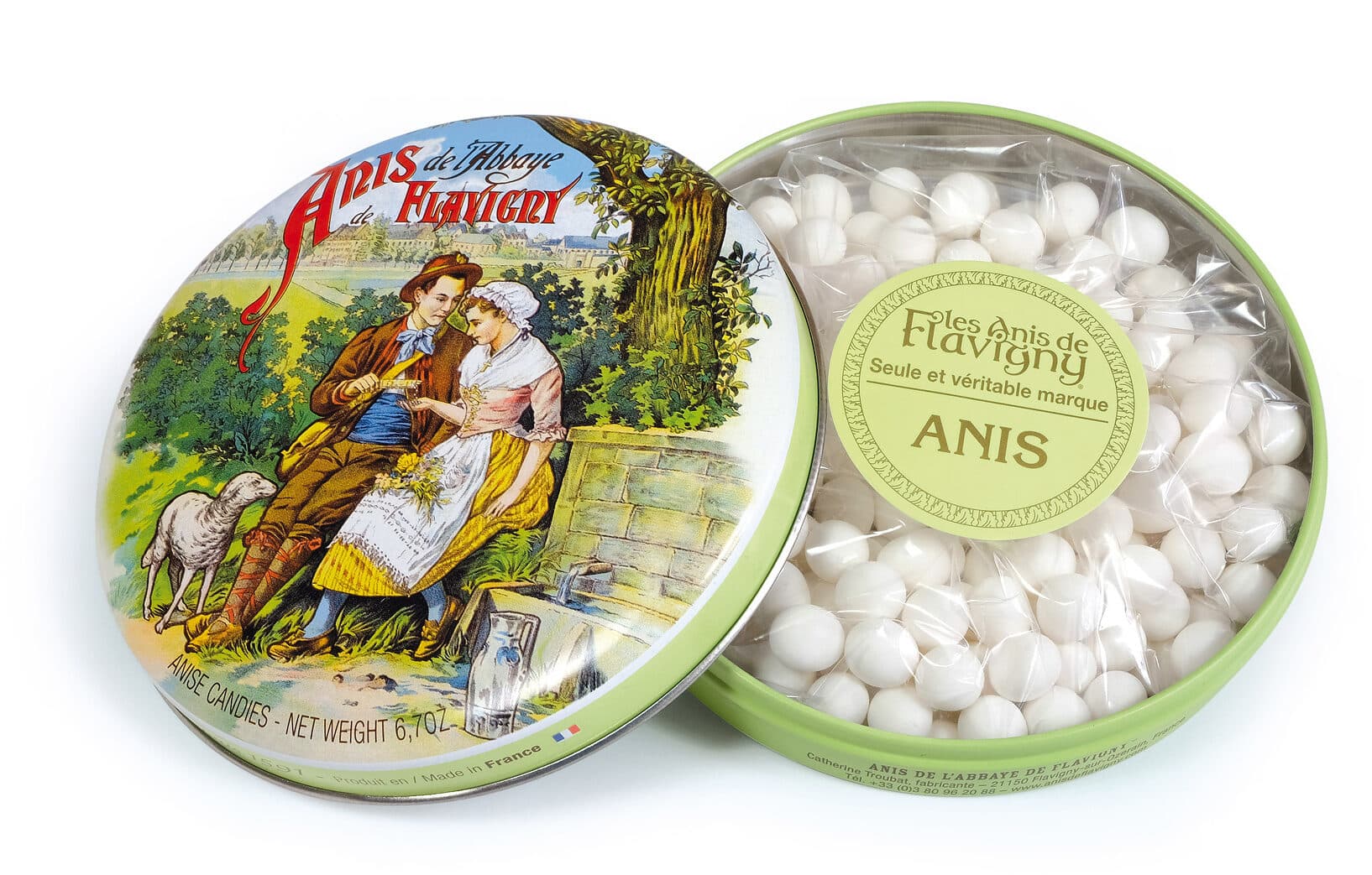 Les Anis de Flavigny Boite ronde anis packshot