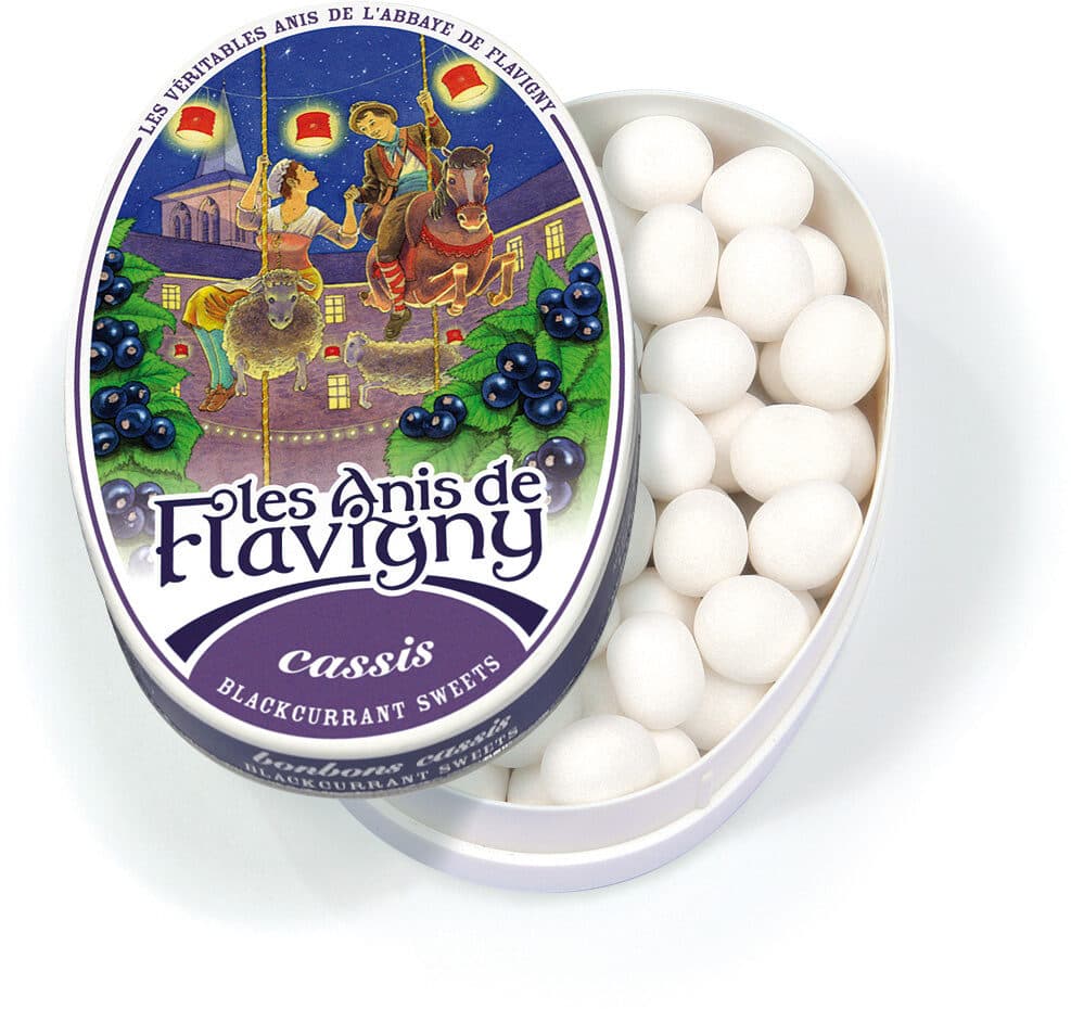 Les anis de Flavigny Boite ovale cassis packshot