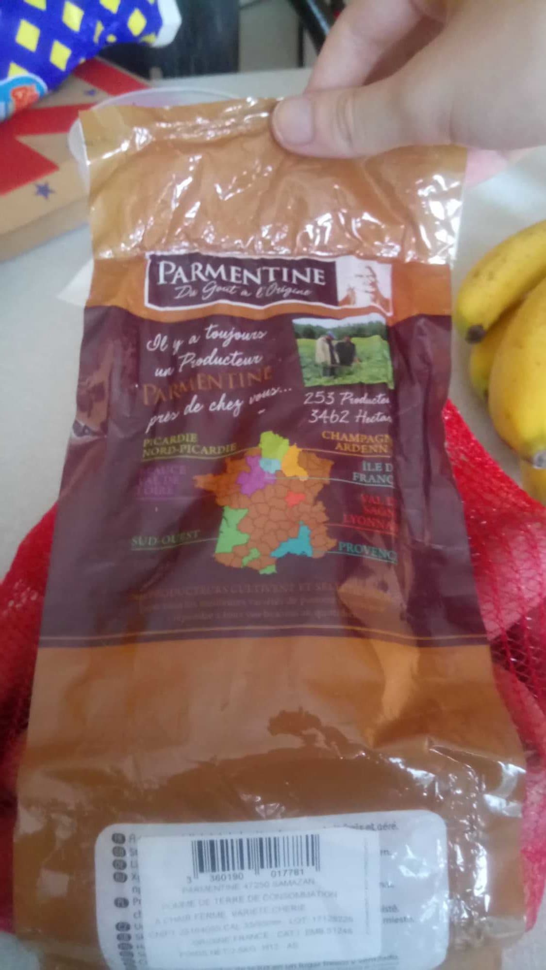 Parmentine Pommes de terre de consommation packshot