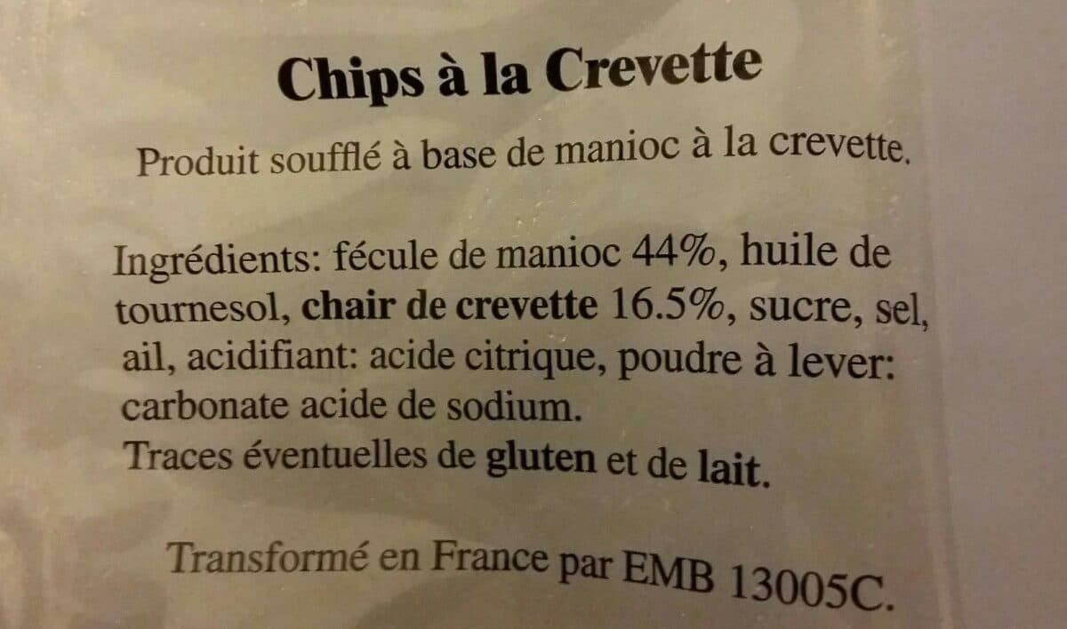Agis Chips à la crevette packshot
