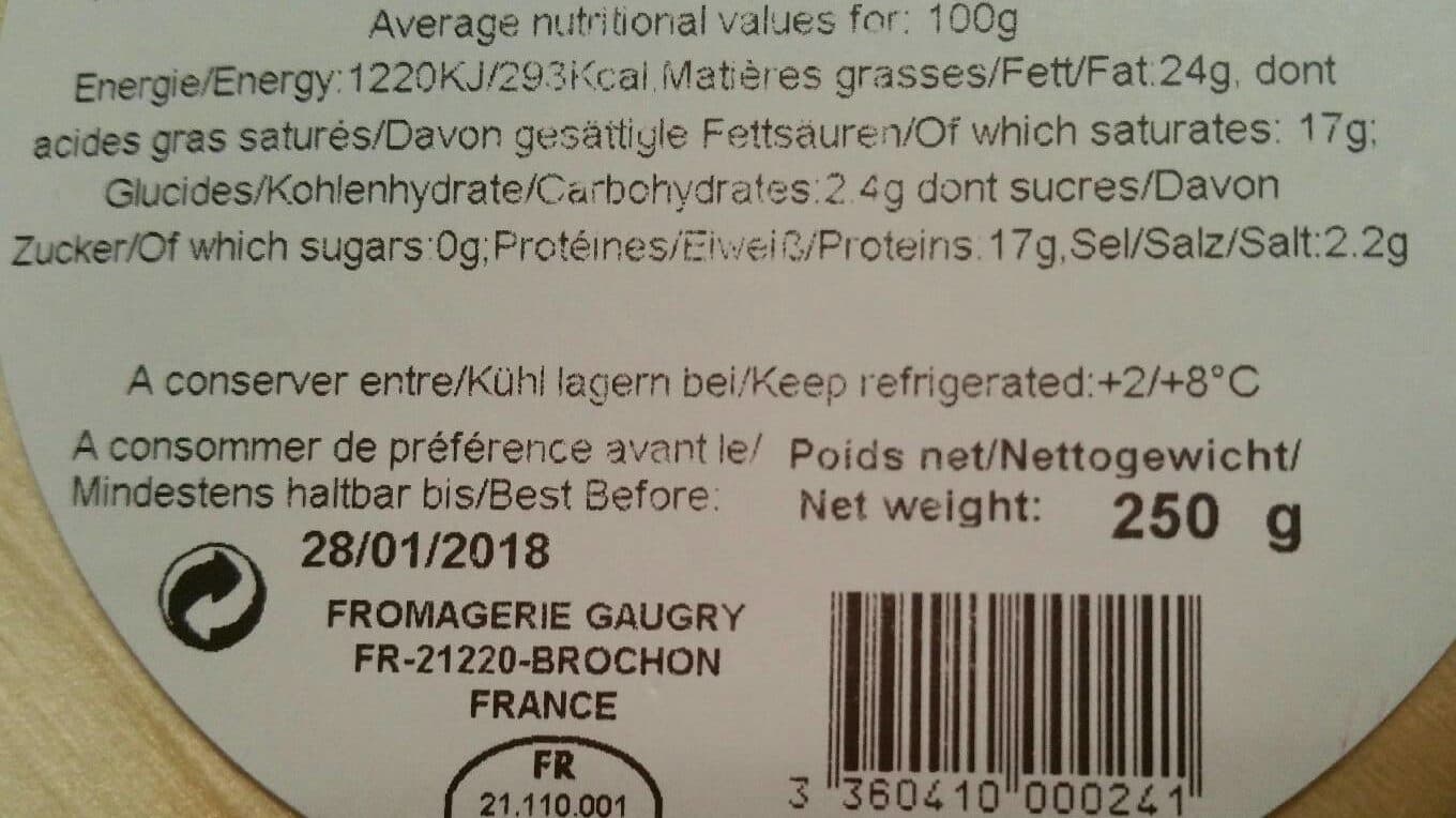 Gaugry Epoisses Aop Affine packshot