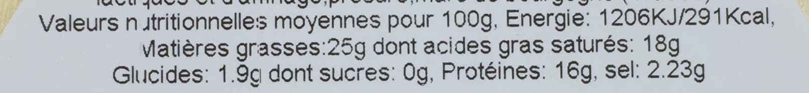 Fromagerie Gaugry Saint Vincent (25% MG) packshot