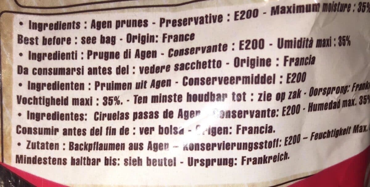 Open Food Facts Pruneaux d’agen packshot