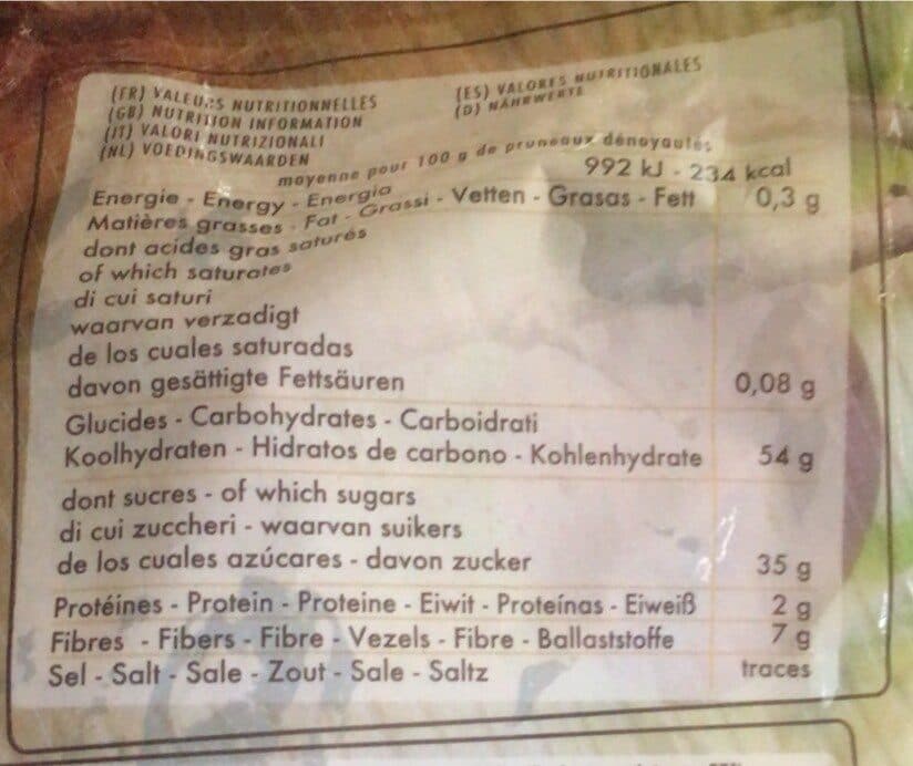 Open Food Facts Pruneaux d’agen packshot
