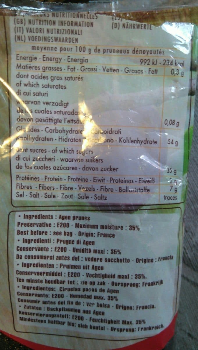 Open Food Facts Pruneaux d'Agen dénoyautés packshot
