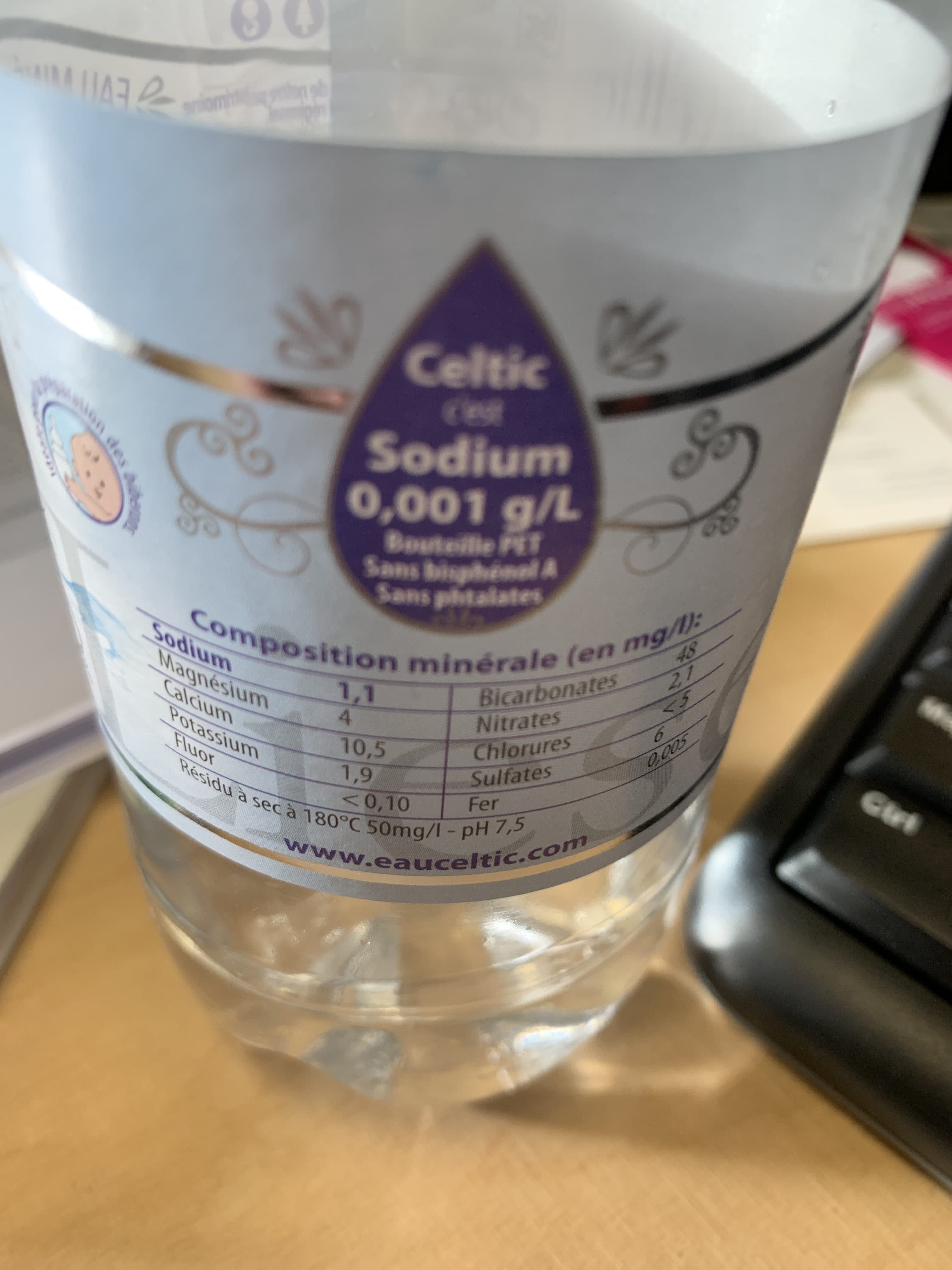 Celtic Eau minérale naturelle des vosges du Nord packshot