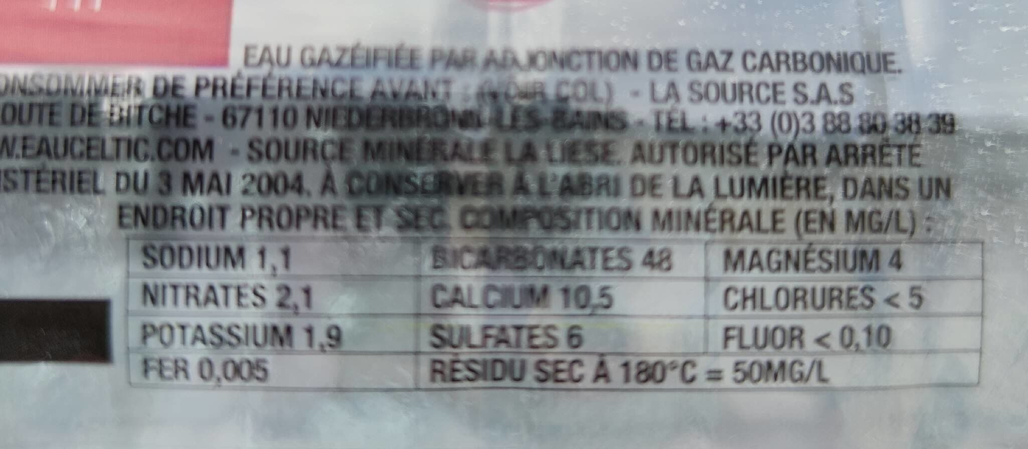 Celtic Eau minérale naturelle packshot