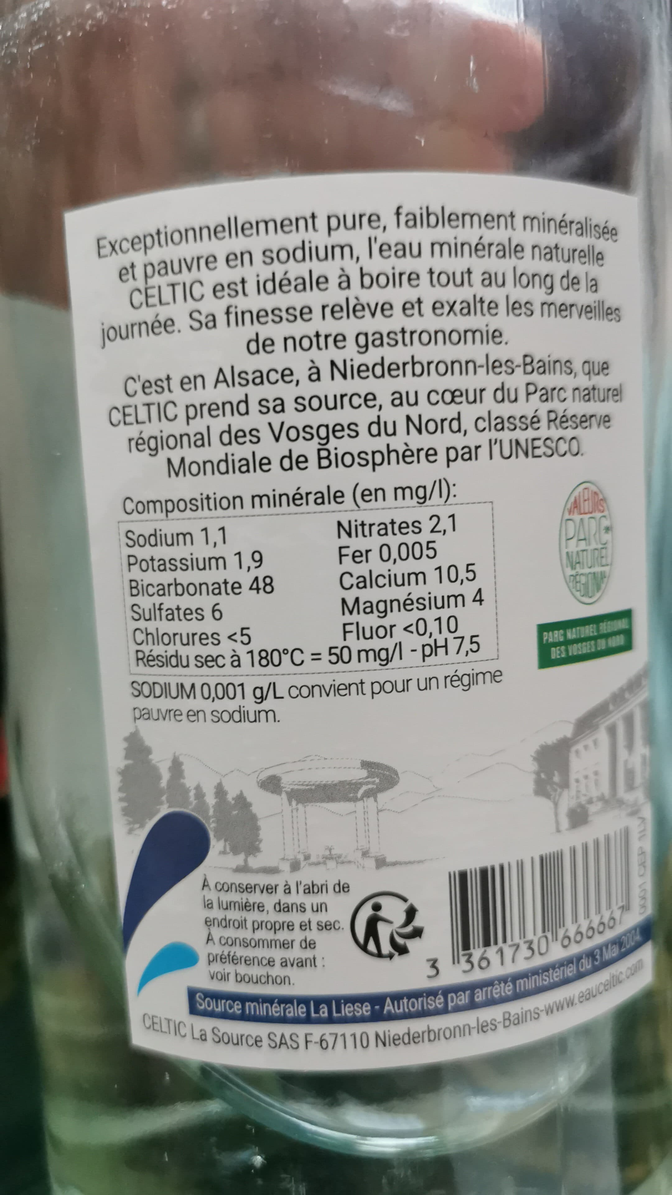 CELTIC EAU MINERALE NATURE packshot
