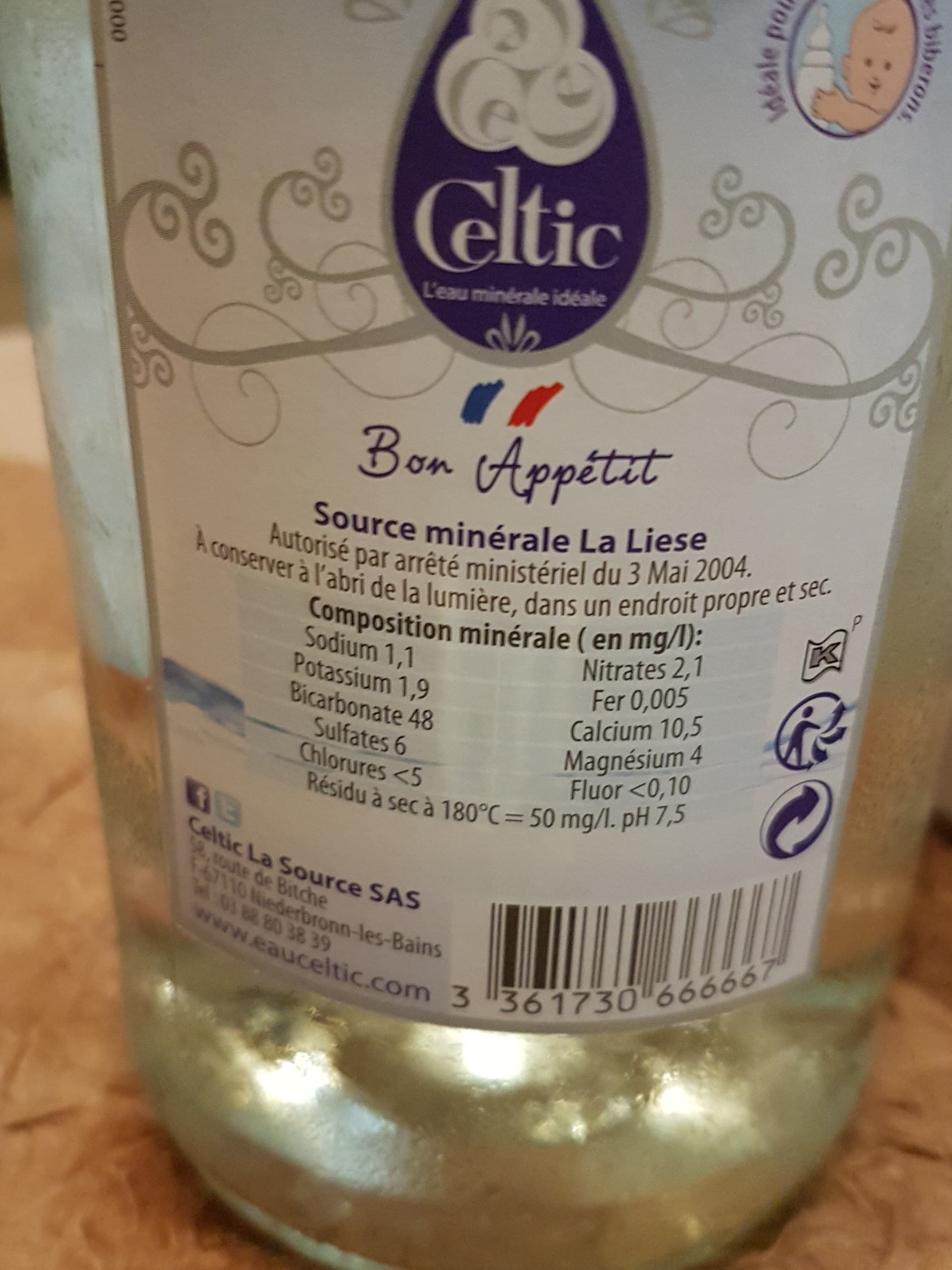 CELTIC EAU MINERALE NATURE packshot
