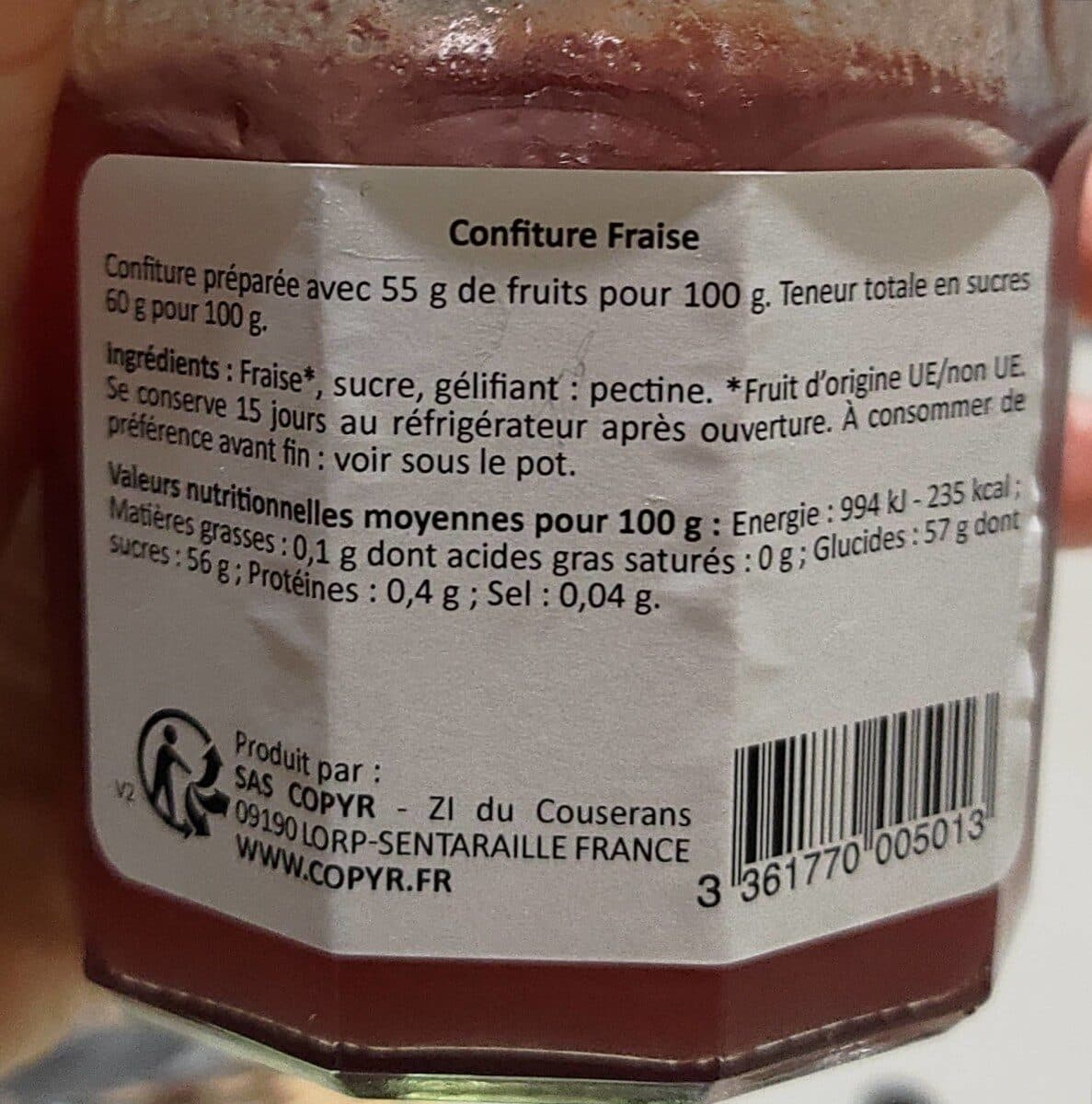 Copyr Confiture Extra Fraise packshot