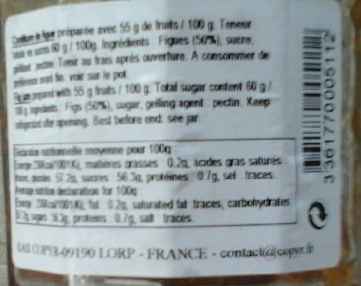 Copyr Confiture de figue packshot