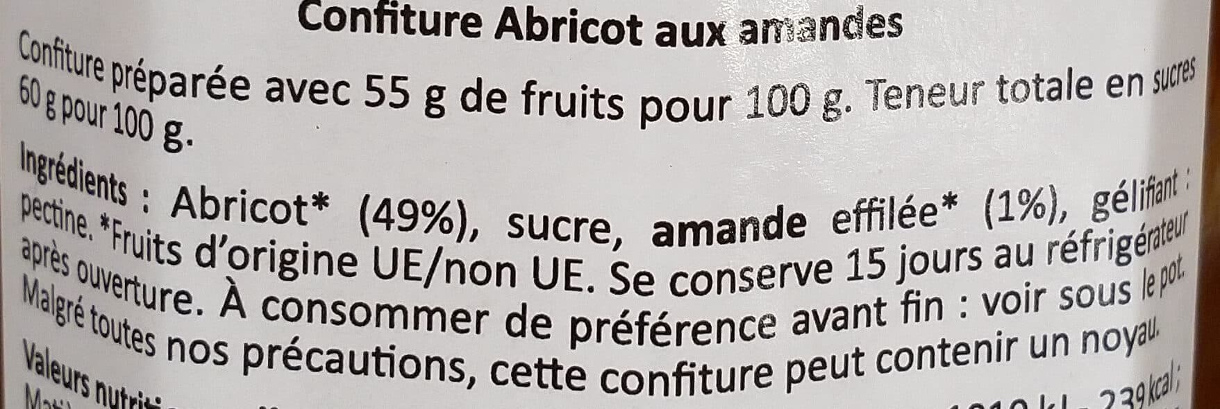 Copyr Confiture Abricot aux Amandes packshot