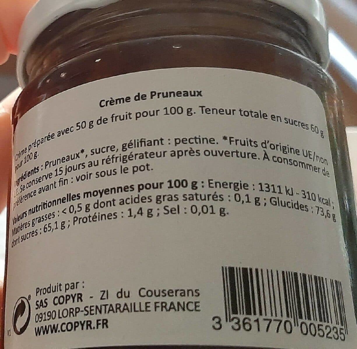 Matin des Pyrénées Crème de pruneaux packshot