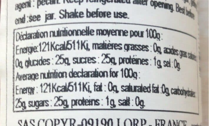 Open Food Facts Coulis de framboise packshot