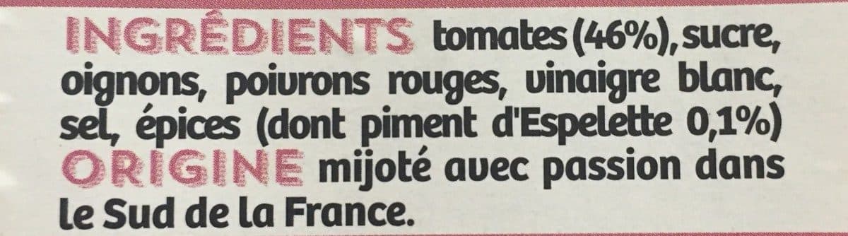 Compagnie des Pyrénées Ketch'up au piment d'espelette packshot