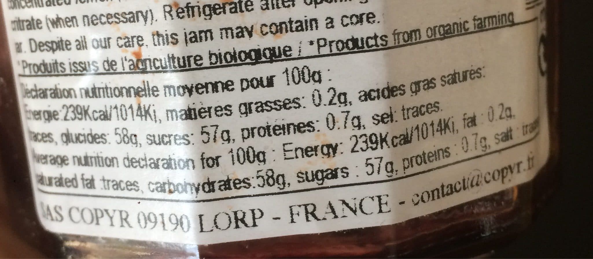 Matin D’ariege Confiture extra cerise noire packshot