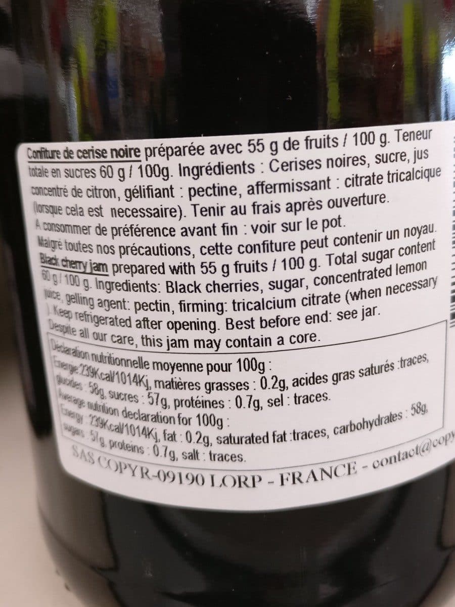 Matin des Pyrénées Cerises noires packshot