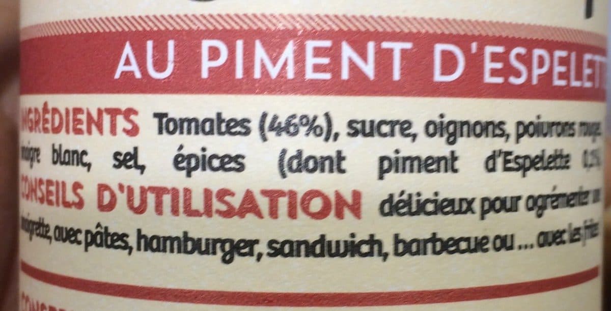 Copyr Ketch'up au Piment D'espelette packshot