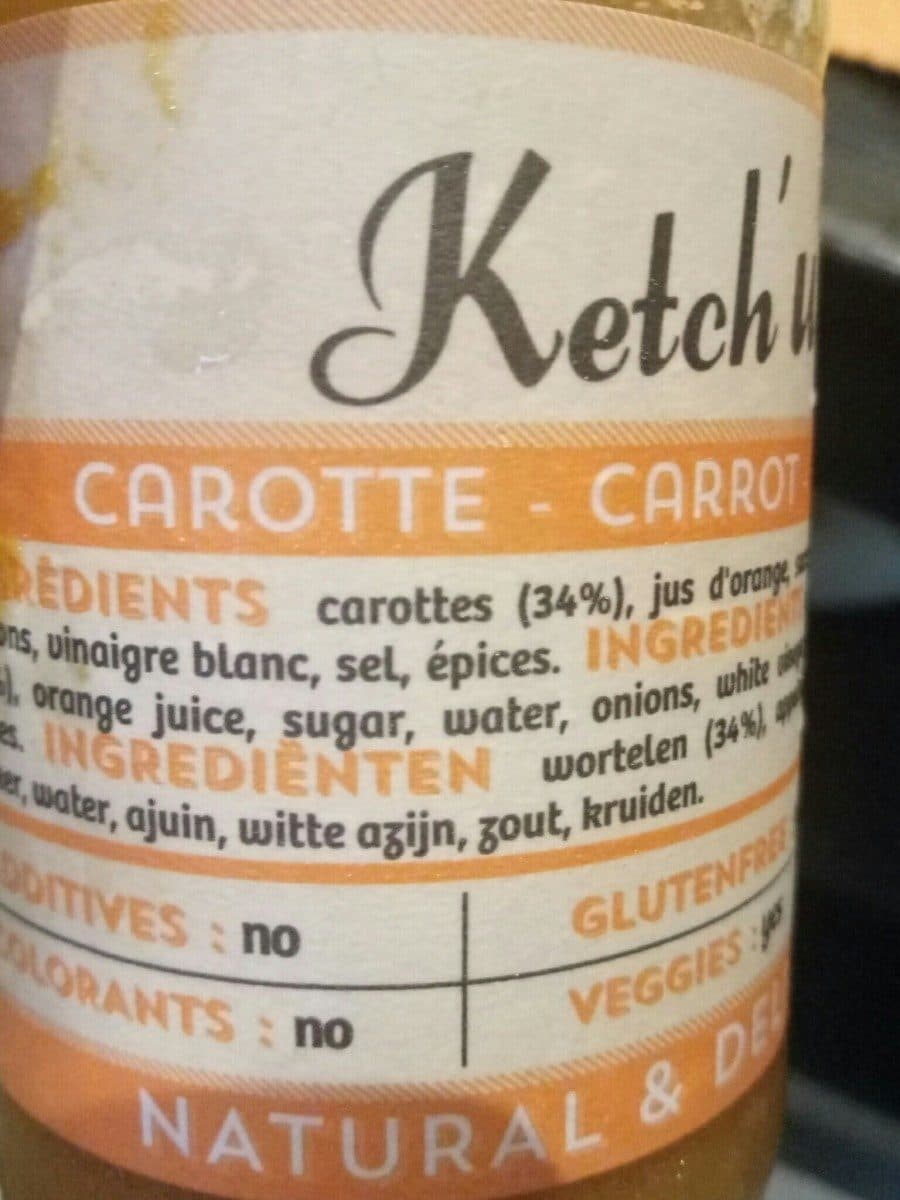 Open Food Facts Ketch’up carotte packshot