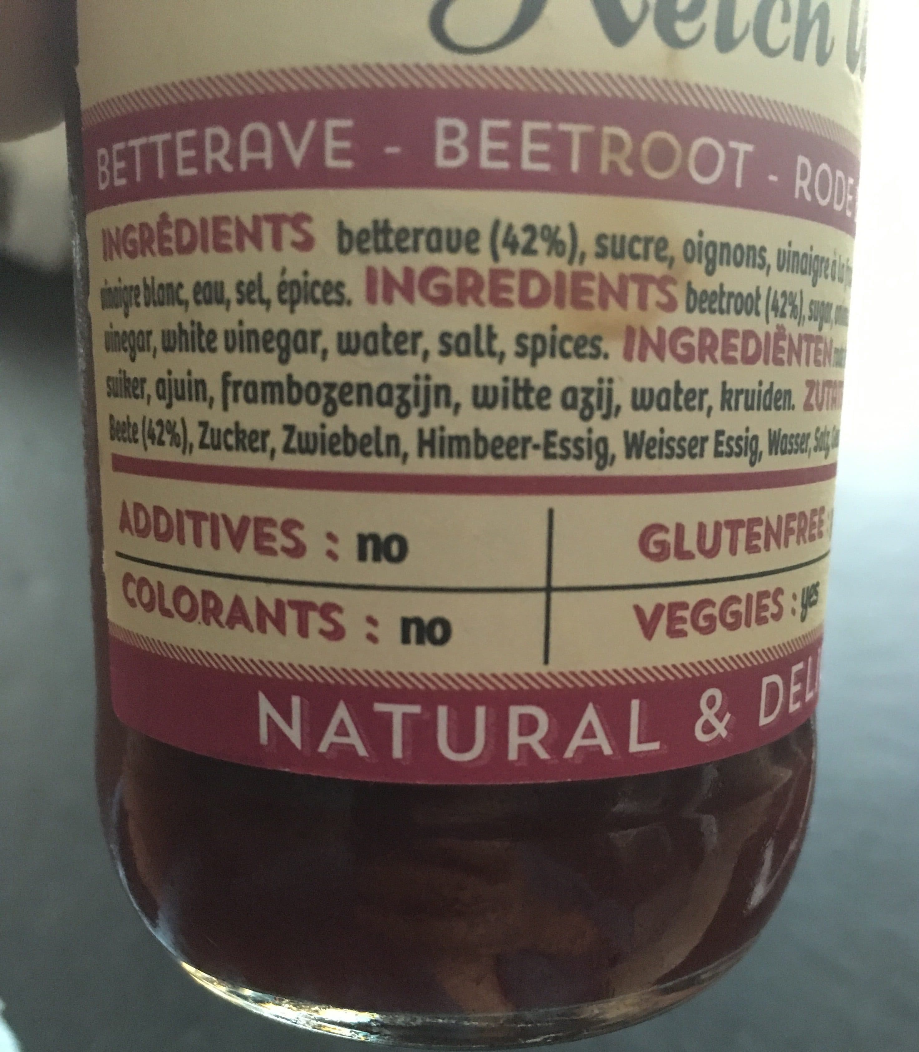 Natural Et Delicious Ketch’up betterave packshot