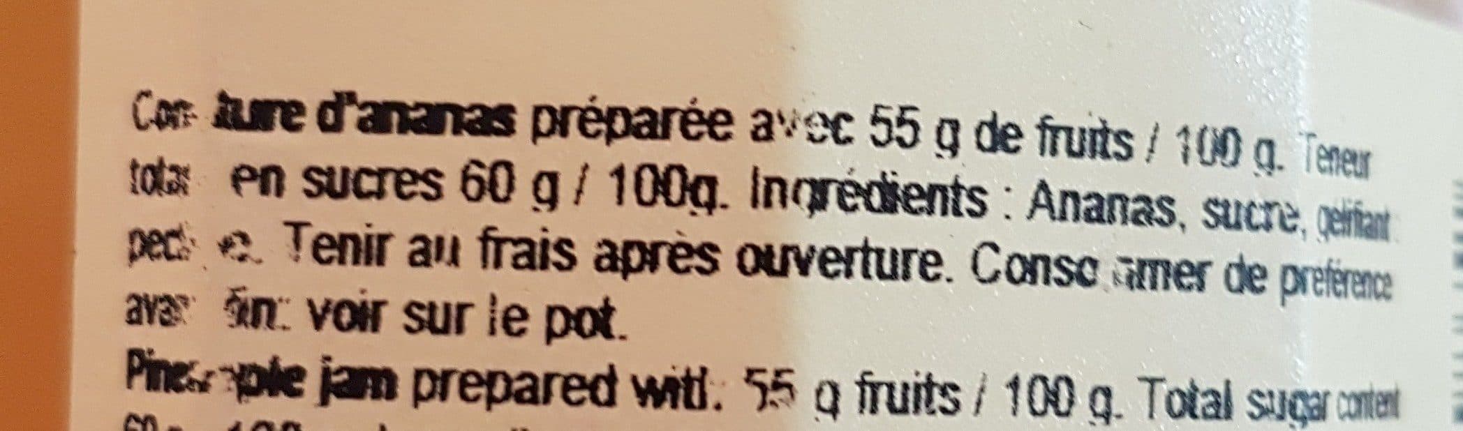 Matin des Pyrénées Confiture Ananas packshot