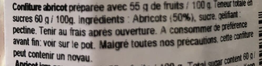 Matin D'ariege Confiture D'abricot packshot