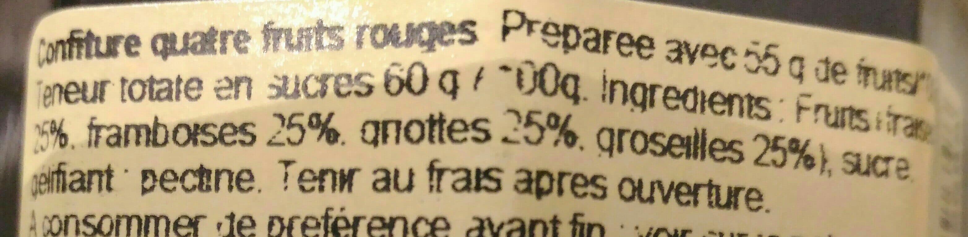 Matin d'Ariège Confiture de 4 fruits rouges packshot