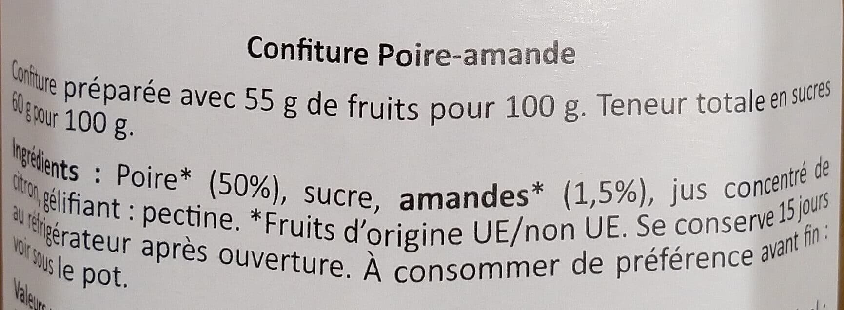 Copyr Confiture poire amande packshot