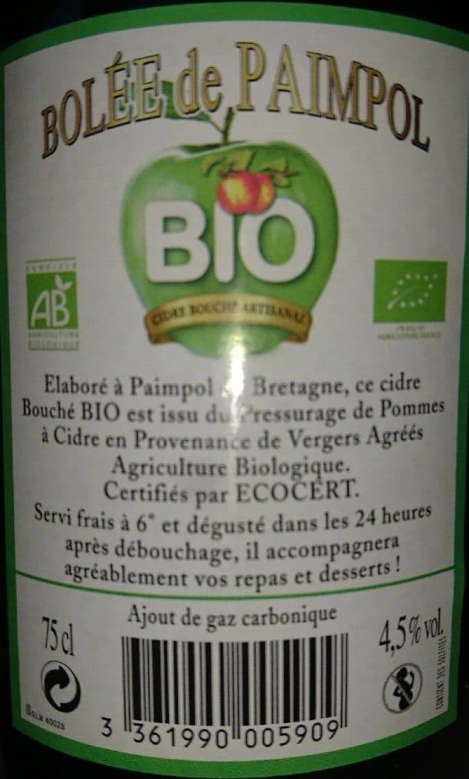 Cidrerie Guillou Bolée de Paimpol packshot