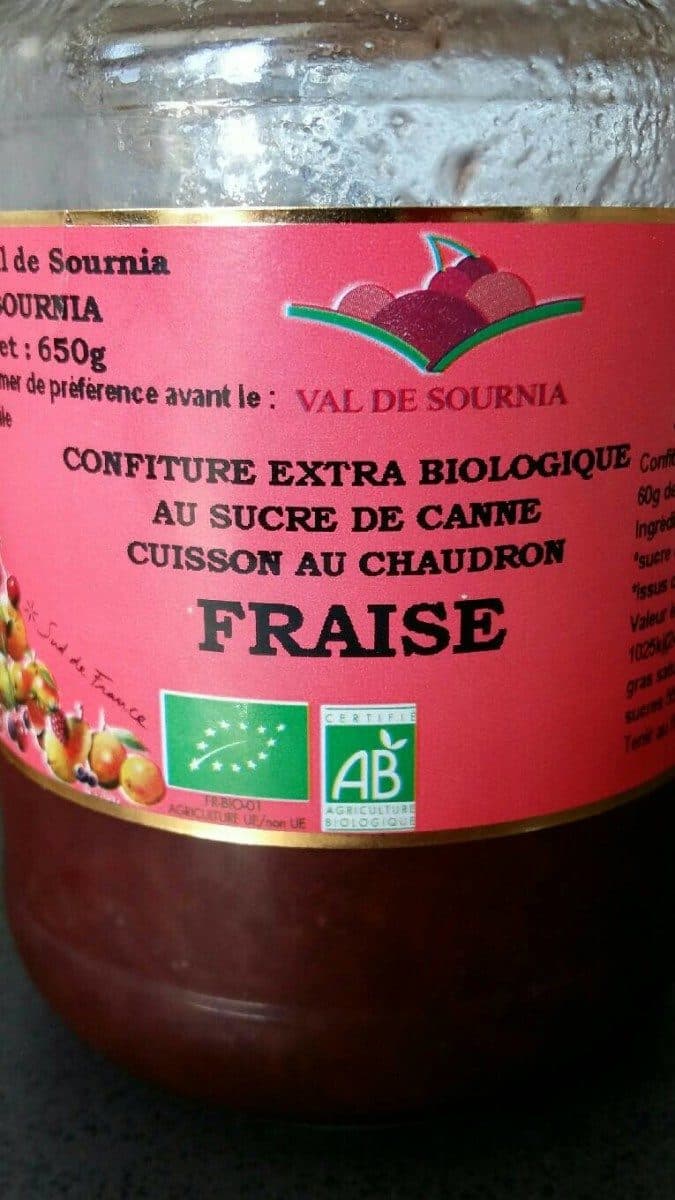 Val de Sournia Confiture extra biologique au sucre de canne packshot
