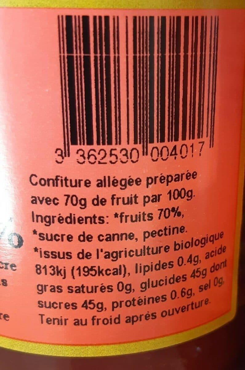 Val de Sournia Confiture biologique allegee en sucres packshot