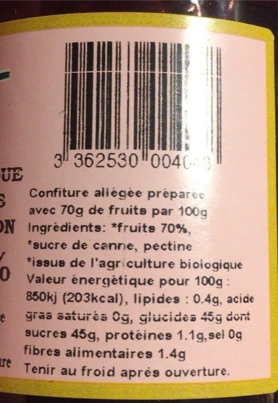 Val de Sournia Confiture biologique allegee en sucre cuisson au chaudron packshot