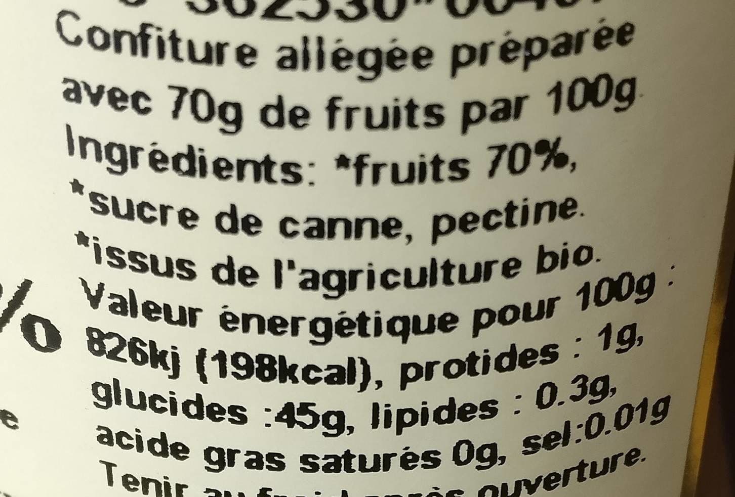Val de Sournia Groseille 70% - Confiture biologique allegée en sucres packshot