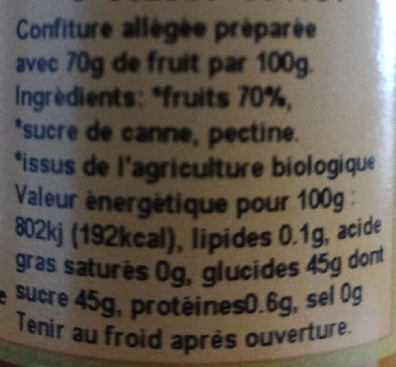 Val de Sournia Confiture bio de pêche packshot