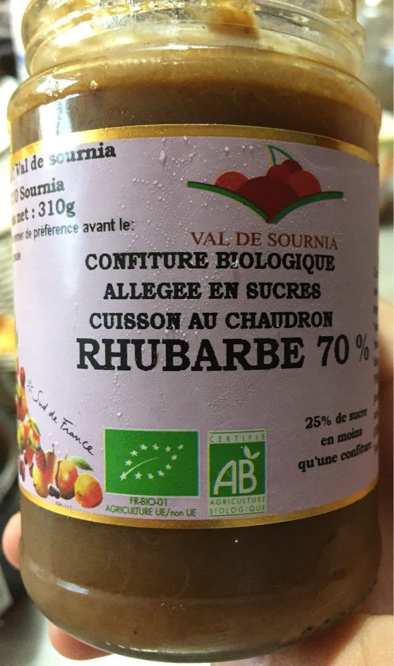 Esat Val De Sournia Confiture au chaudron rhubarbe packshot