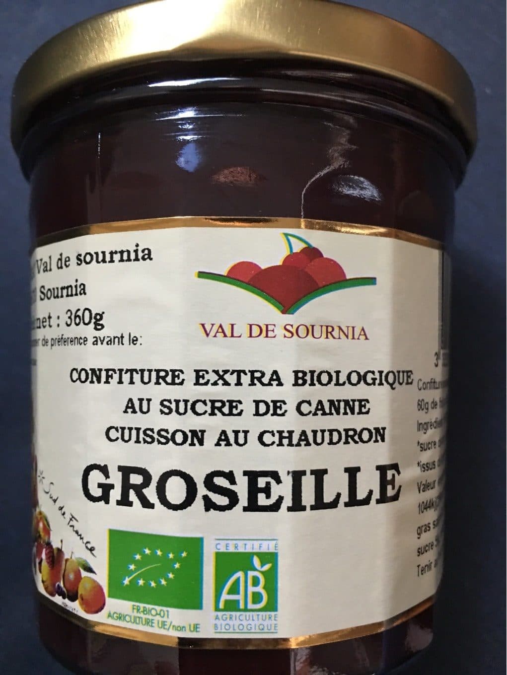 Val de Sournia Confiture de groseille packshot