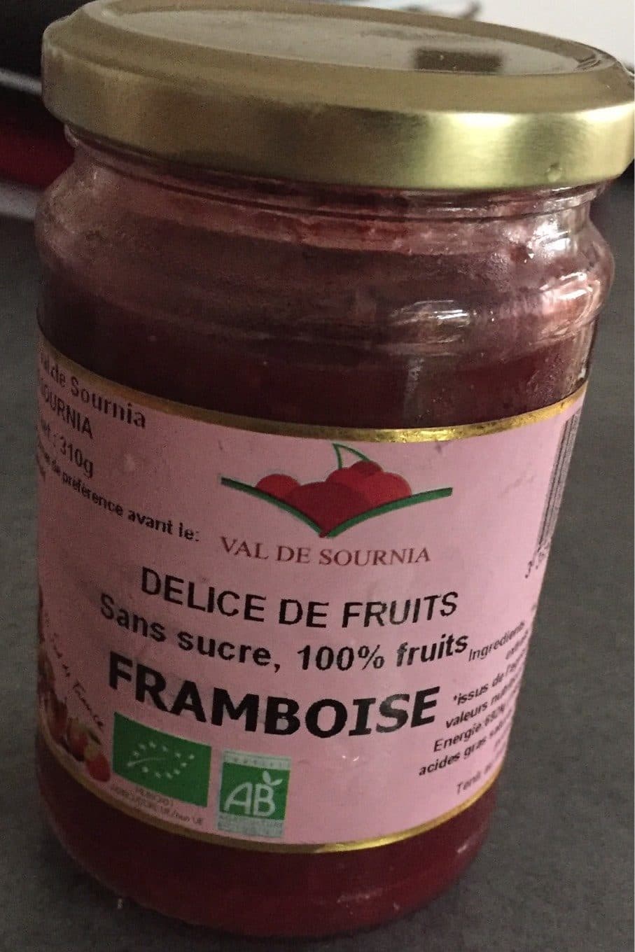 Val De Sournia Delice de fruits Framboise packshot