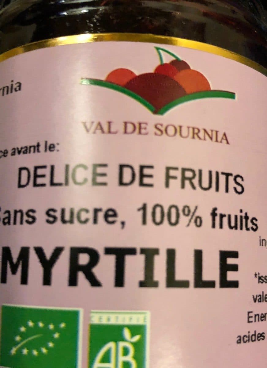Val de Sournia Delice de fruits Myrtille packshot