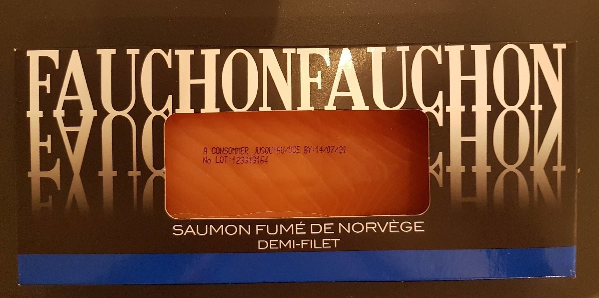 Fauchon Saumon fumé de Norvège demi-filet packshot
