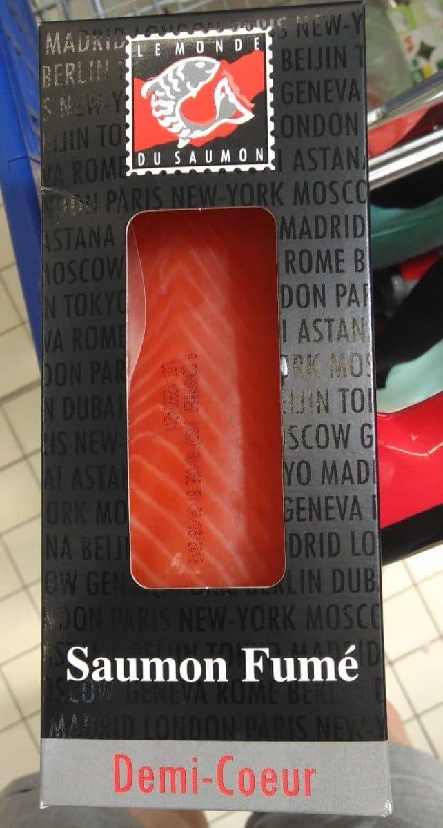 Le Monde du Saumon Saumon fumé Atlantique demi-cœur packshot