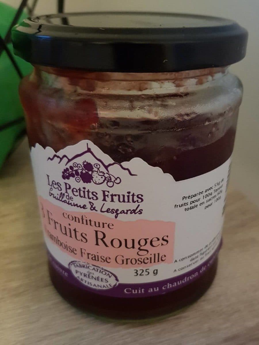 Les Petits Fruits Confiture aux 3 fruits rouges packshot